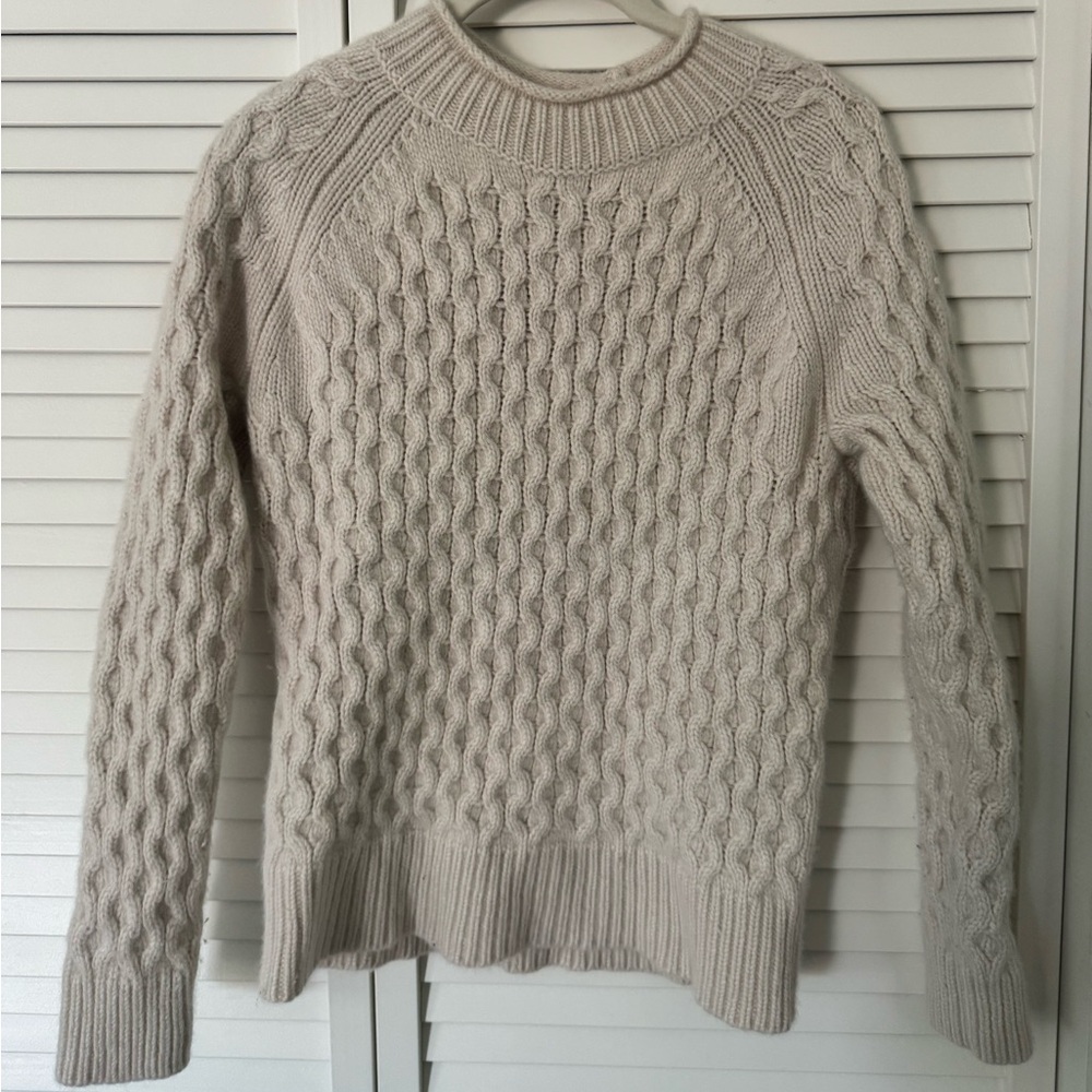 J. Crew Honeycomb Cashmere Rollneck  Sweater